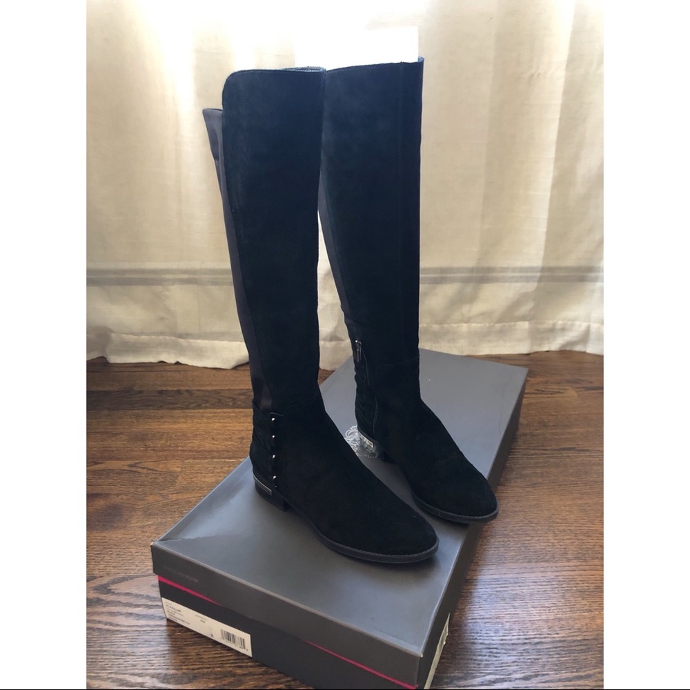 Vince Camuto knee high boots | size 8 | black suede